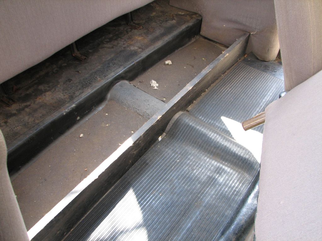 Rear seat removed